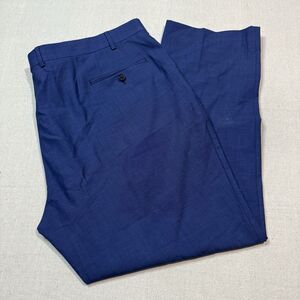 Lauren Ralph Lauren Wool Pants Slacks Men's Size 44x30 Blue Pleated Green Tag